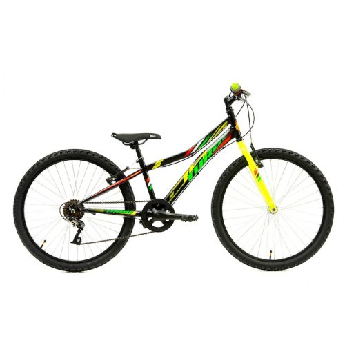 24 inch Kids Bike DHS Turbo - Black-Green (10-16 years )