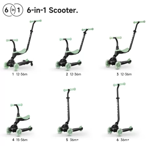 QPLAY SEMA EVO FOLDABLE SCOOTER green