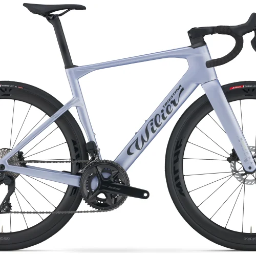 Wilier Rapida -SHIMANO 105 Di2 2ร12 R7150 MICHE ASFALTO 45 CARBON dusk grey