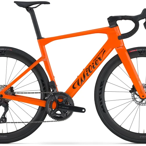 Wilier Rapida -SHIMANO 105 Di2 2ร12 R7150 MICHE ASFALTO 45 CARBON orange