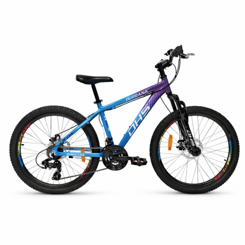 24 Inch, Violet-Blue Kids Bicycle Dhs Terrana 2423